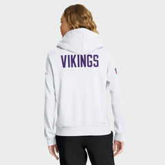 Minnesota Vikings Women's Alternate Logo Sideline Standard Issue Dri-FIT Hoodie - White | Nike discount