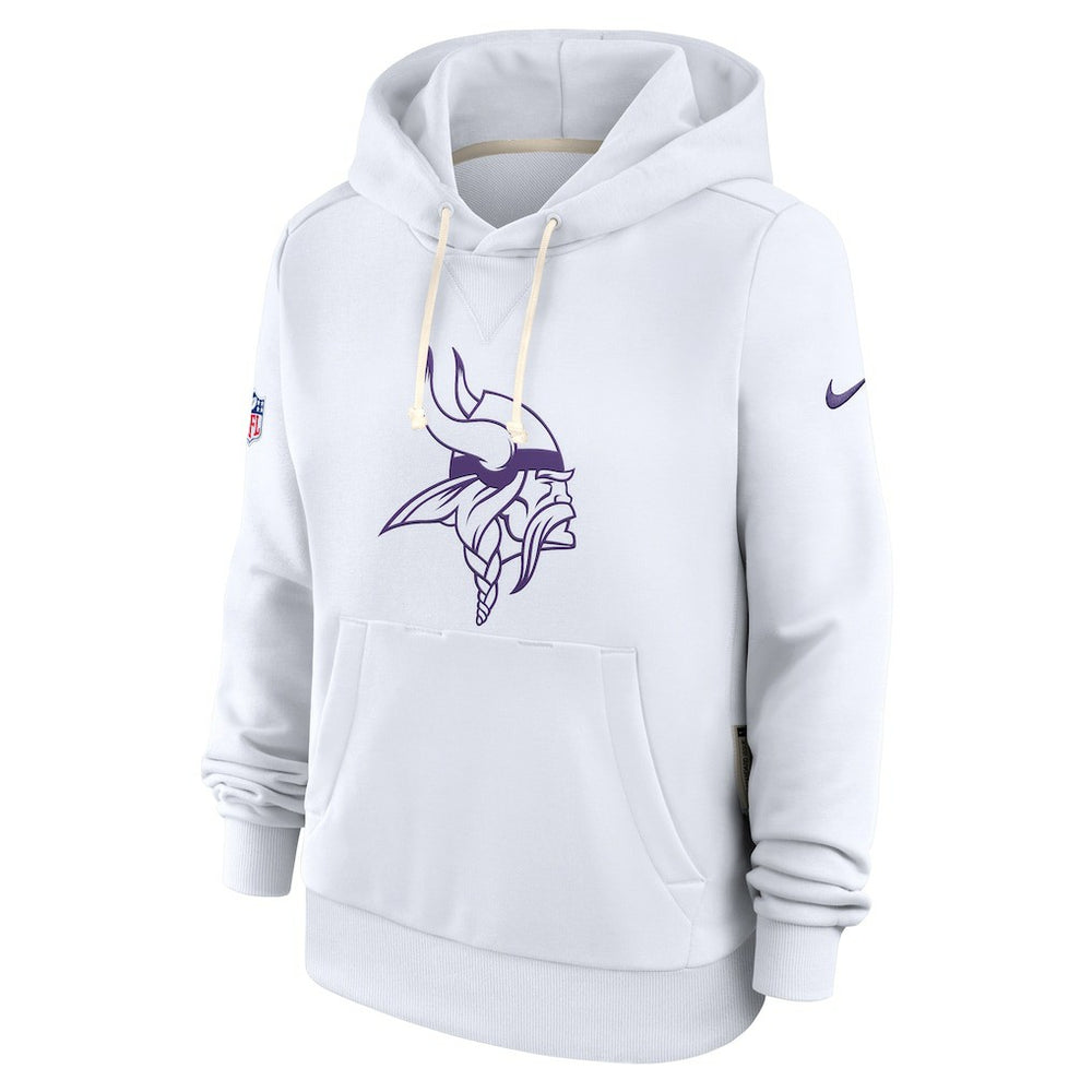 Minnesota Vikings Women's Alternate Logo Sideline Standard Issue Dri-FIT Hoodie - White | Nike discount