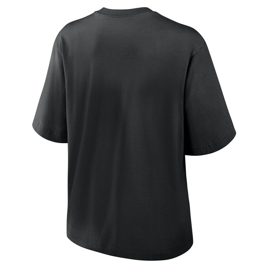 Atlanta Falcons Women's Essential Script Relaxed Boxy T-Shirt - Black | Nike outlet