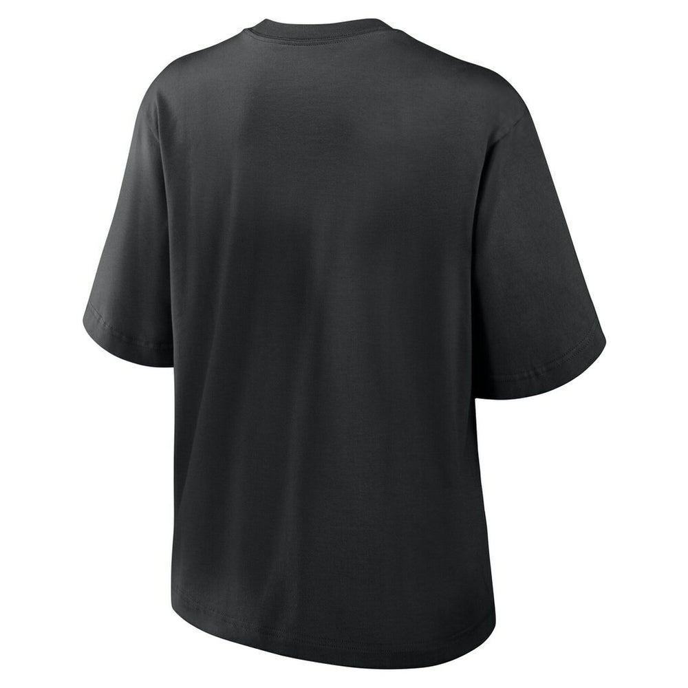Atlanta Falcons Women's Essential Script Relaxed Boxy T-Shirt - Black | Nike outlet