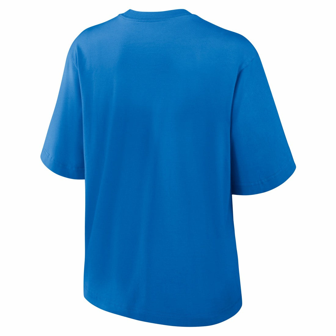 Detroit Lions Women's Essential Script Relaxed Boxy T-Shirt - Blue | Nike on sale