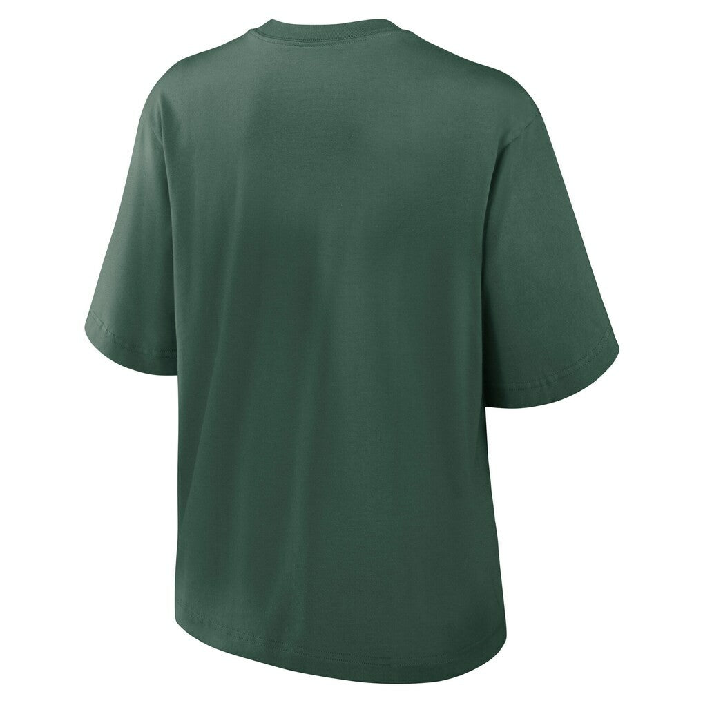 Green Bay Packers Women's Essential Script Relaxed Boxy T-Shirt - Green | Nike outlet