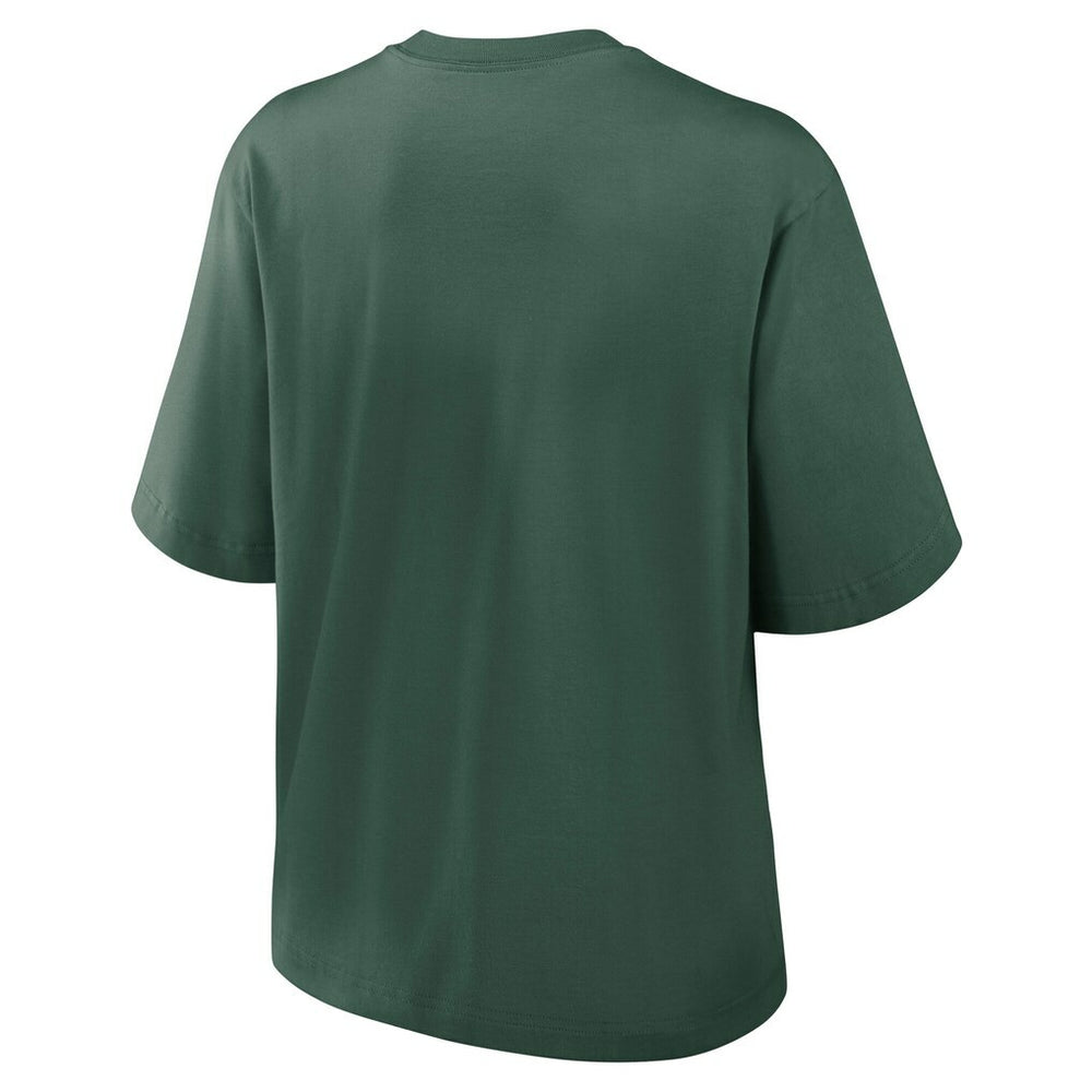 Green Bay Packers Women's Essential Script Relaxed Boxy T-Shirt - Green | Nike outlet