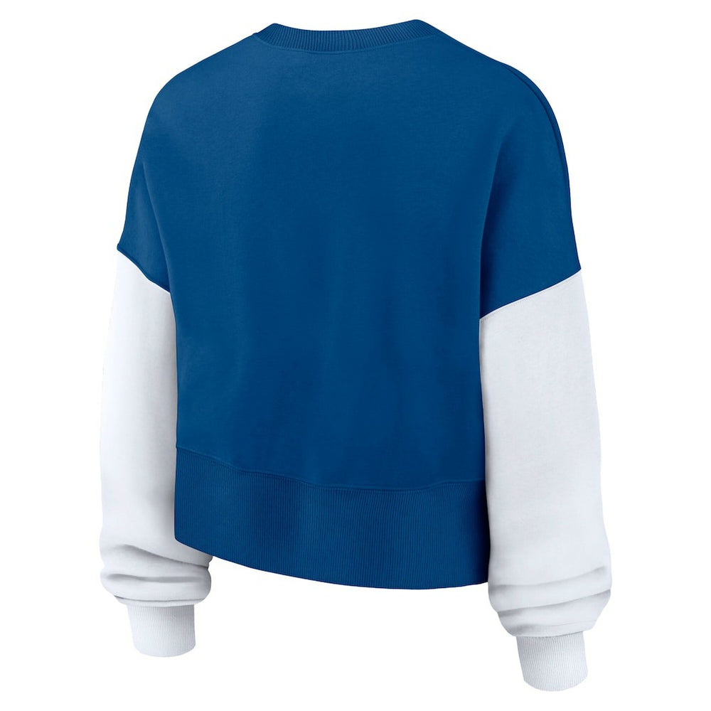 Indianapolis Colts Women's Oversized Color-Block Pullover Sweatshirt - Royal | Nike for sale