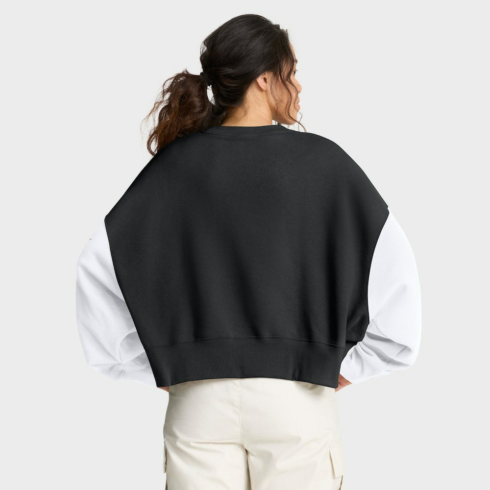 New Orleans Saints Women's Oversized Color-Block Pullover Sweatshirt - Black | Nike sale