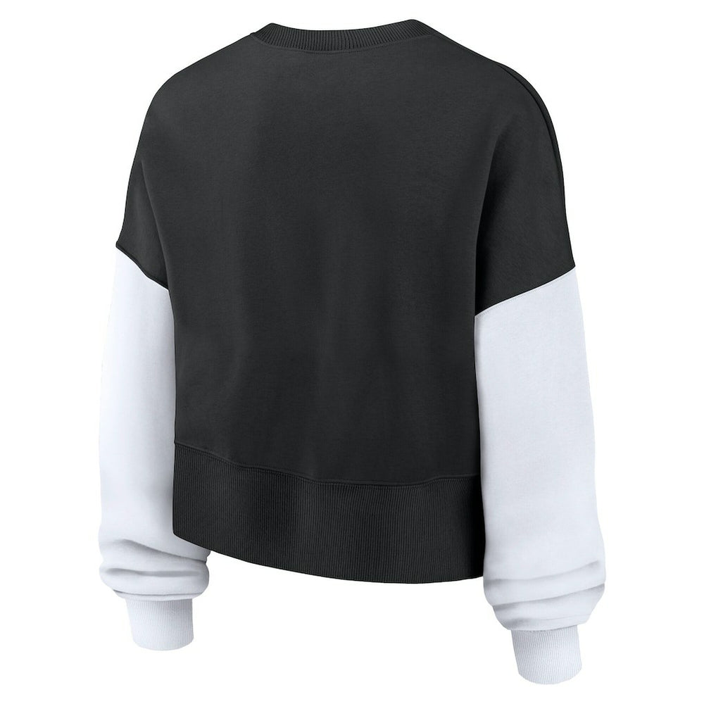 New Orleans Saints Women's Oversized Color-Block Pullover Sweatshirt - Black | Nike sale