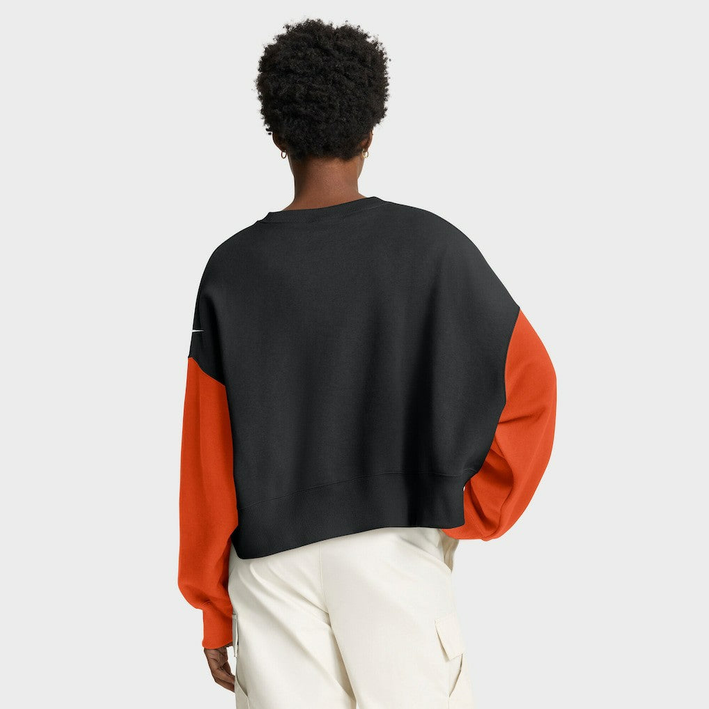Cincinnati Bengals Women's Oversized Color-Block Pullover Sweatshirt - Black | Nike sale