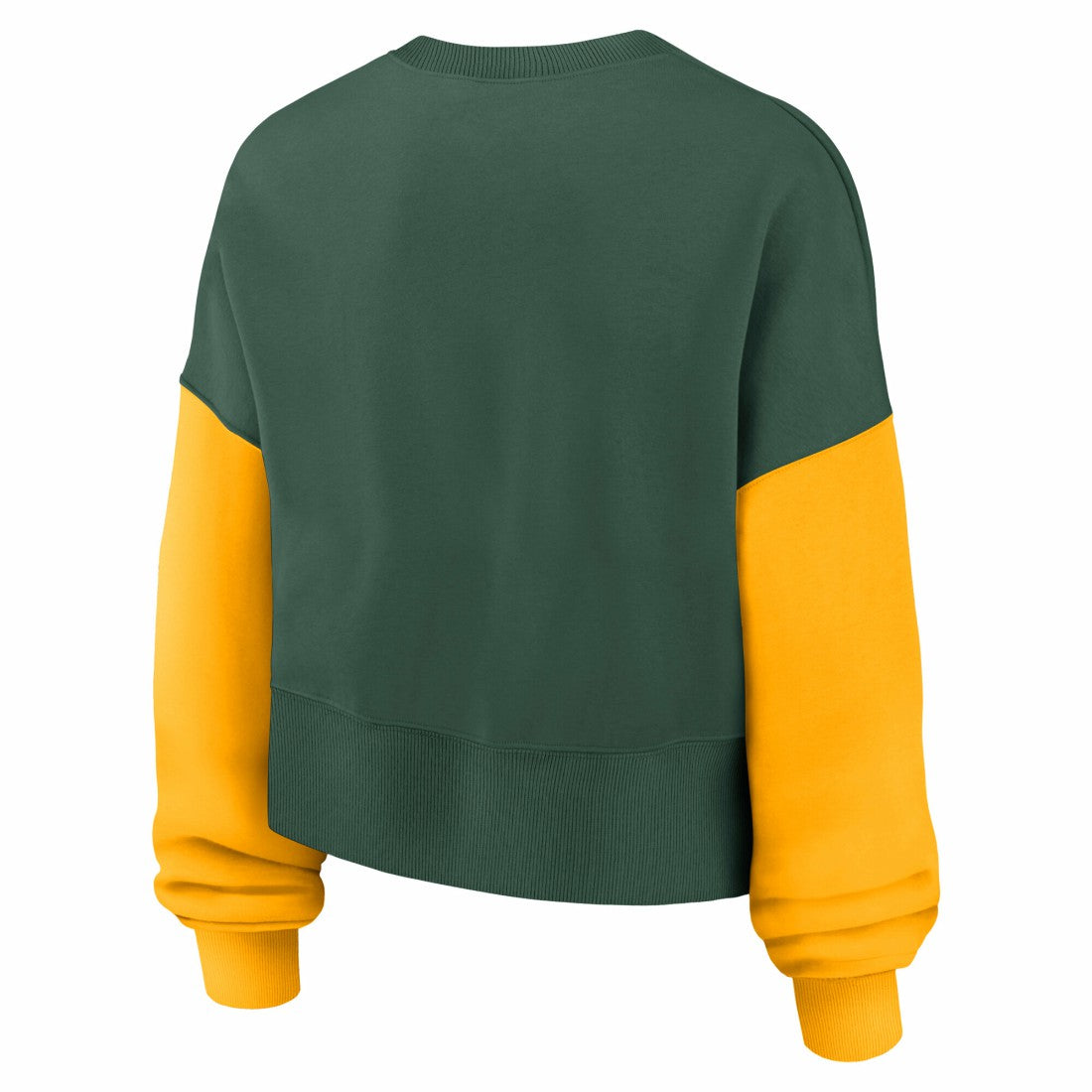 Green Bay Packers Women's Oversized Color-Block Pullover Sweatshirt - Green | Nike on sale