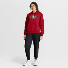 San Francisco 49ers Women's Club Fleece Hoodie - Scarlet | Nike online
