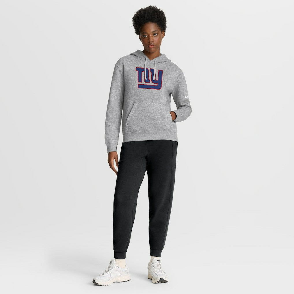 New York Giants Women's Club Fleece Hoodie - Heather Gray | Nike online