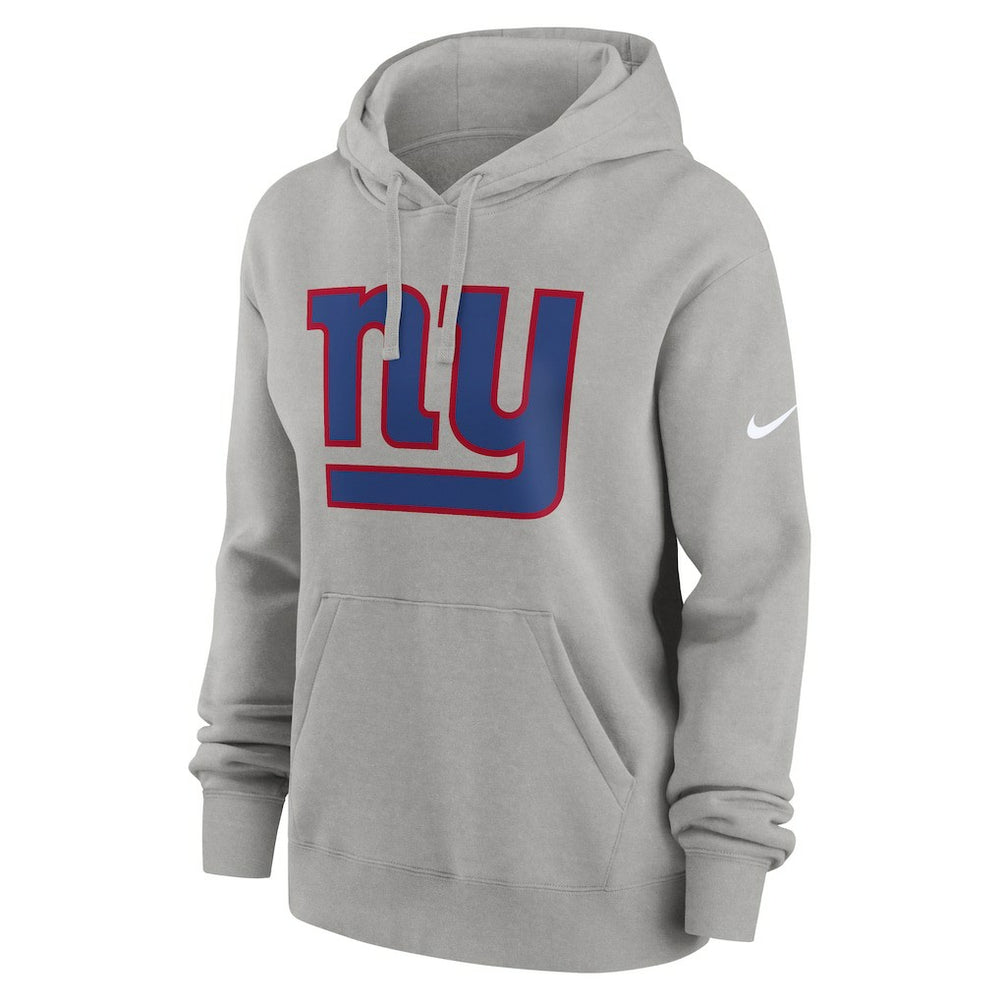 New York Giants Women's Club Fleece Hoodie - Heather Gray | Nike online
