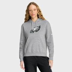 Philadelphia Eagles Women's Club Fleece Hoodie - Heather Gray | Nike outlet