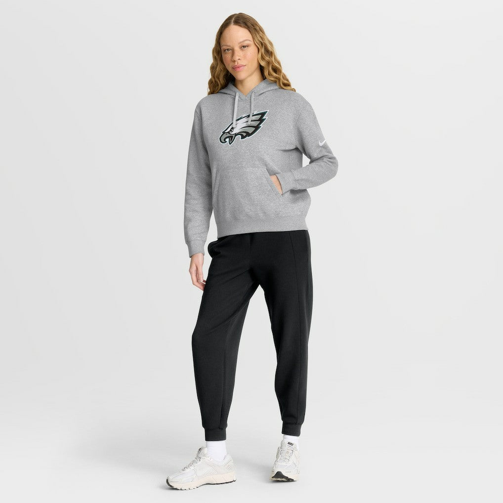 Philadelphia Eagles Women's Club Fleece Hoodie - Heather Gray | Nike outlet