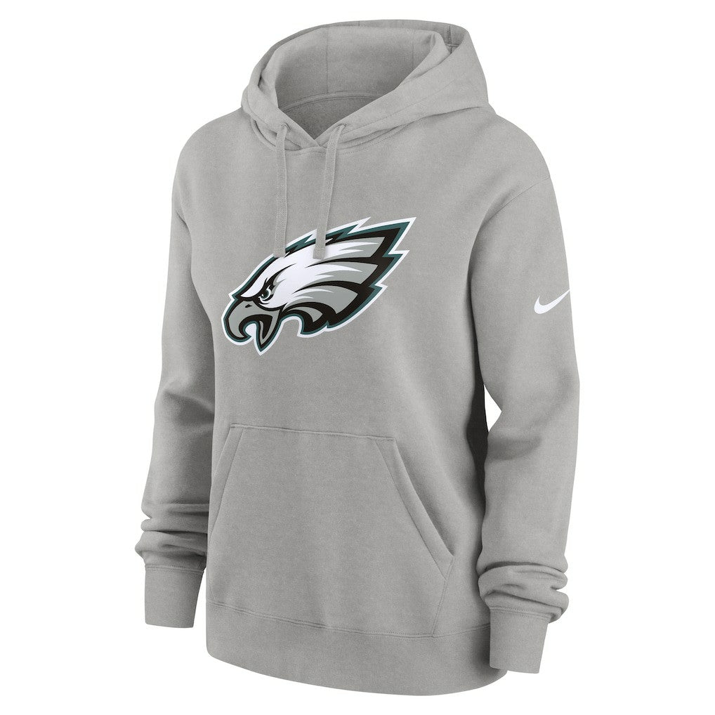 Philadelphia Eagles Women's Club Fleece Hoodie - Heather Gray | Nike outlet