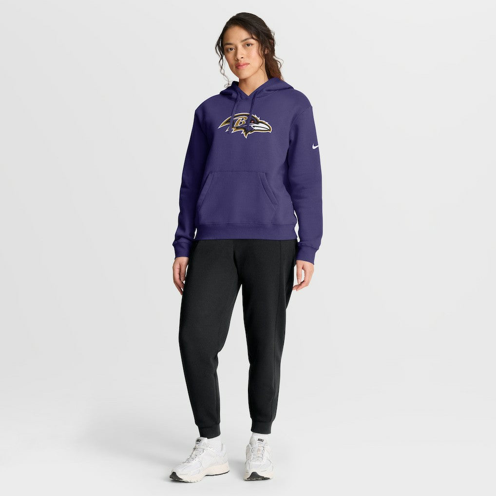 Baltimore Ravens Women's Club Fleece Hoodie - Purple | Nike online