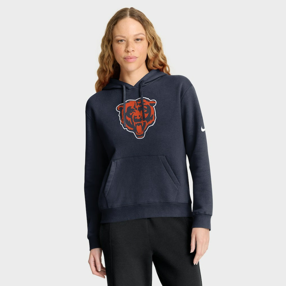 Chicago Bears Women's Club Fleece Hoodie - Navy | Nike discount