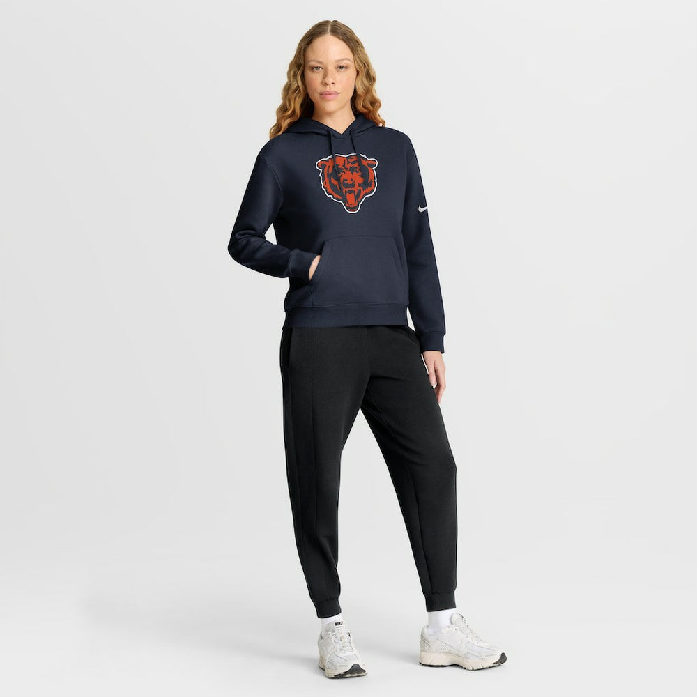 Chicago Bears Women's Club Fleece Hoodie - Navy | Nike discount
