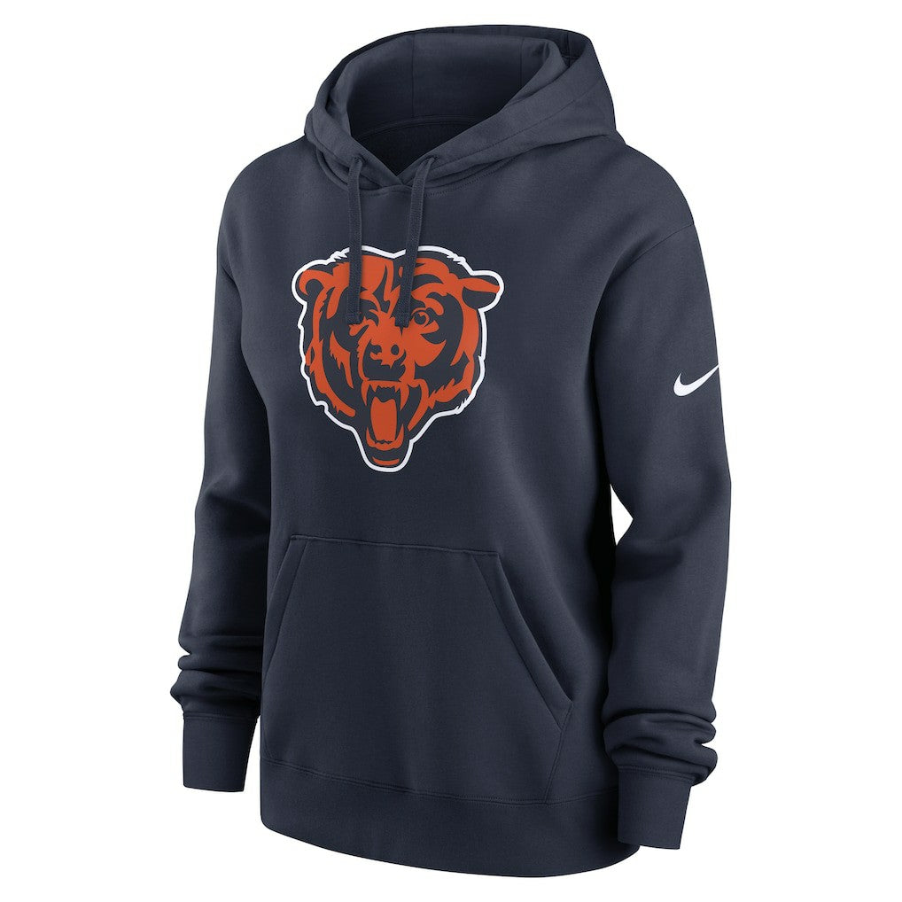 Chicago Bears Women's Club Fleece Hoodie - Navy | Nike discount