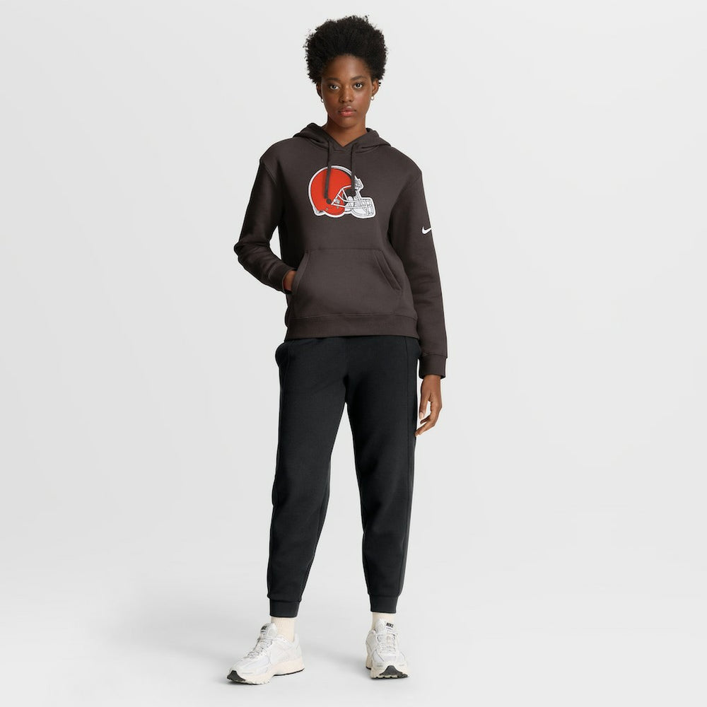 Cleveland Browns Women's Club Fleece Hoodie - Brown | Nike outlet