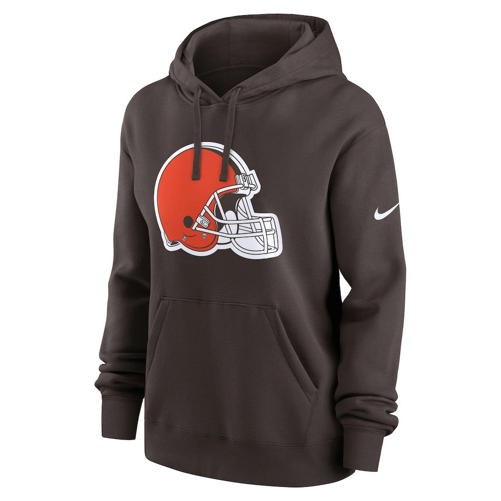 Cleveland Browns Women's Club Fleece Hoodie - Brown | Nike outlet