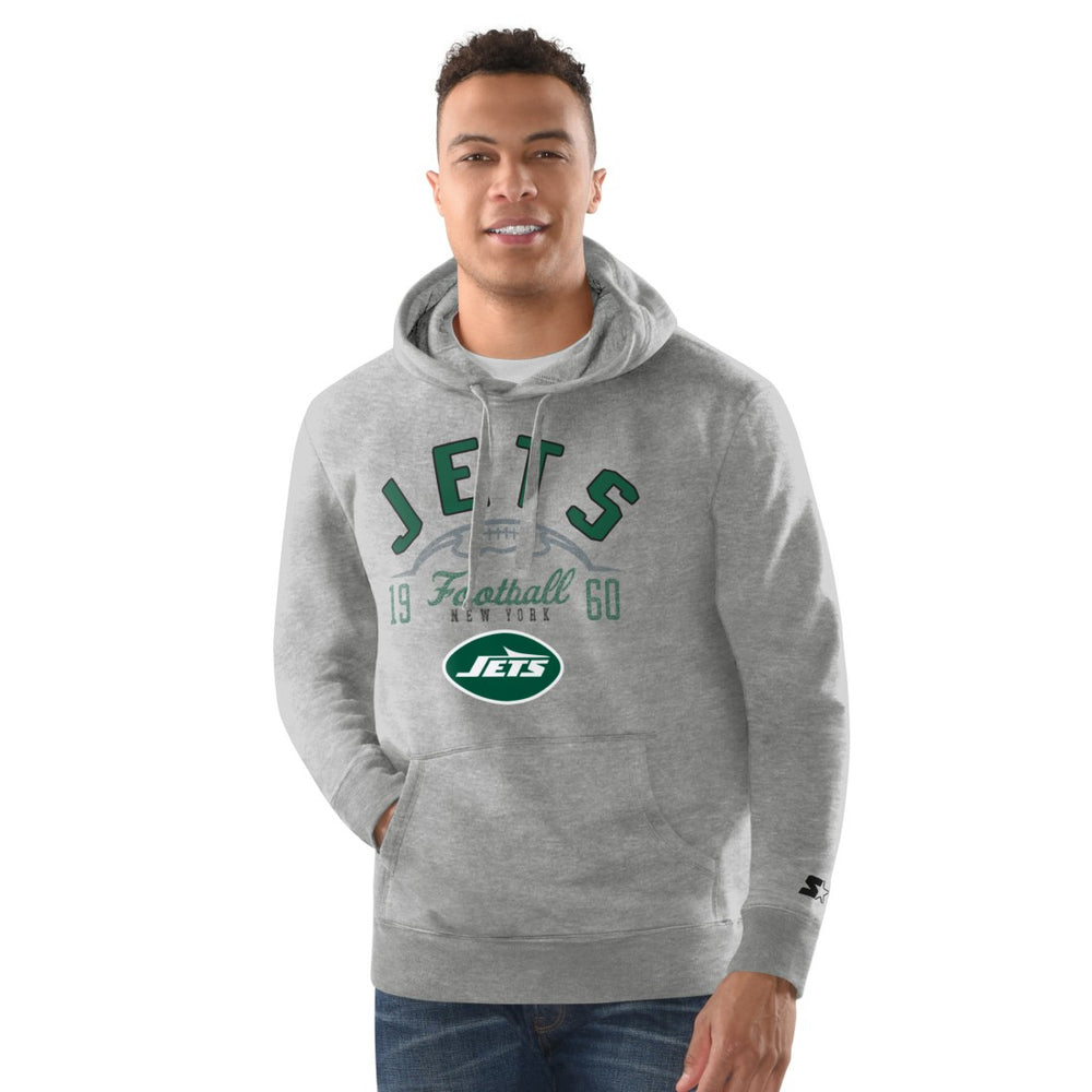 New York Jets Starter Pullover Hoodie - Heather Gray cheap