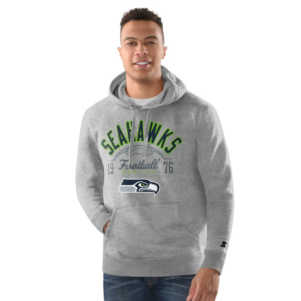 Seattle Seahawks Starter Pullover Hoodie - Heather Gray outlet