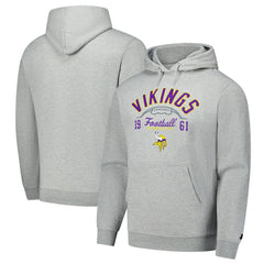 Minnesota Vikings Starter Pullover Hoodie - Heather Gray discount