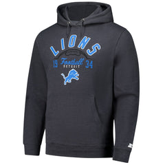 Detroit Lions Starter Pullover Hoodie - Charcoal sale