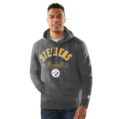 Pittsburgh Steelers Starter Pullover Hoodie - Heather Gray sale