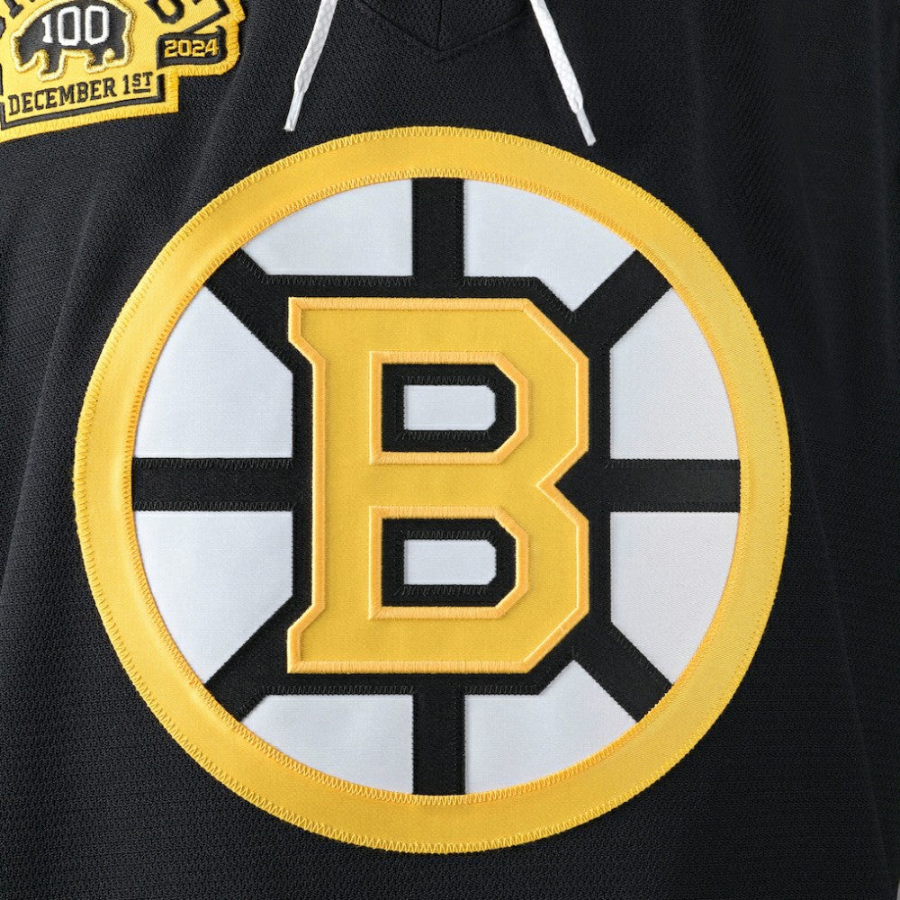 Boston Bruins Fanatics 100th Anniversary Authentic Pro Jersey Black
