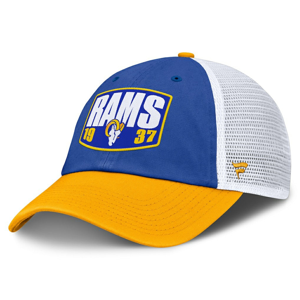 Los Angeles Rams Franchise Trucker Adjustable Hat - Royal/Gold discount