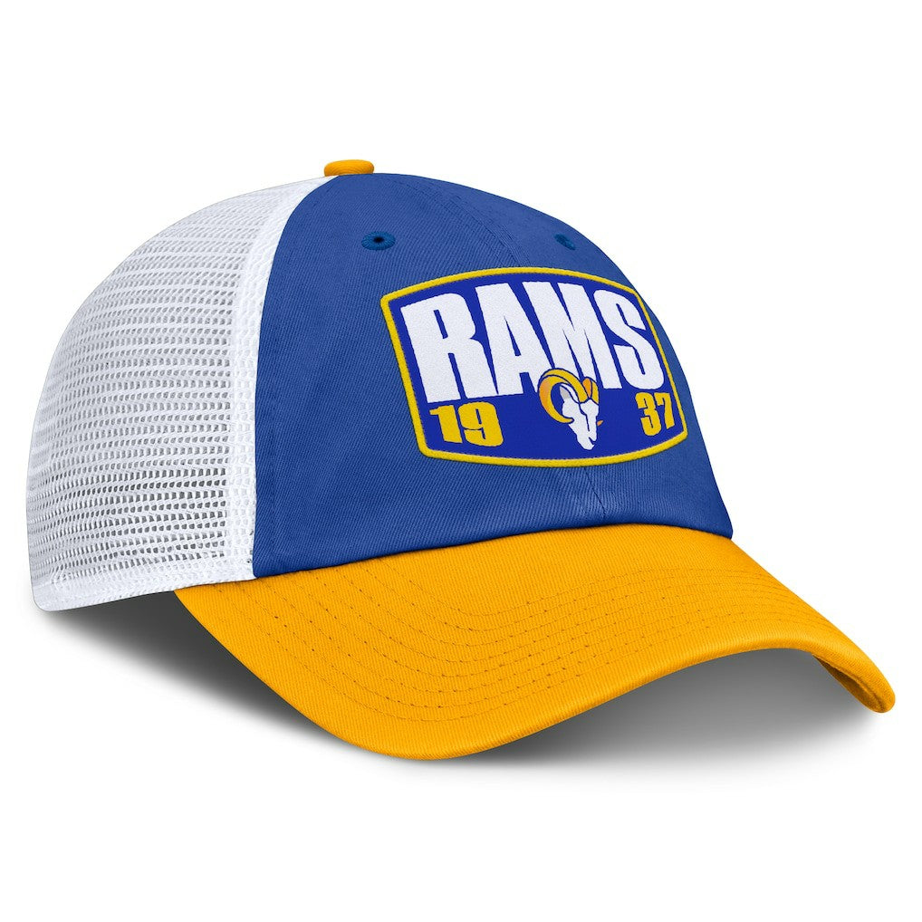 Los Angeles Rams Franchise Trucker Adjustable Hat - Royal/Gold discount