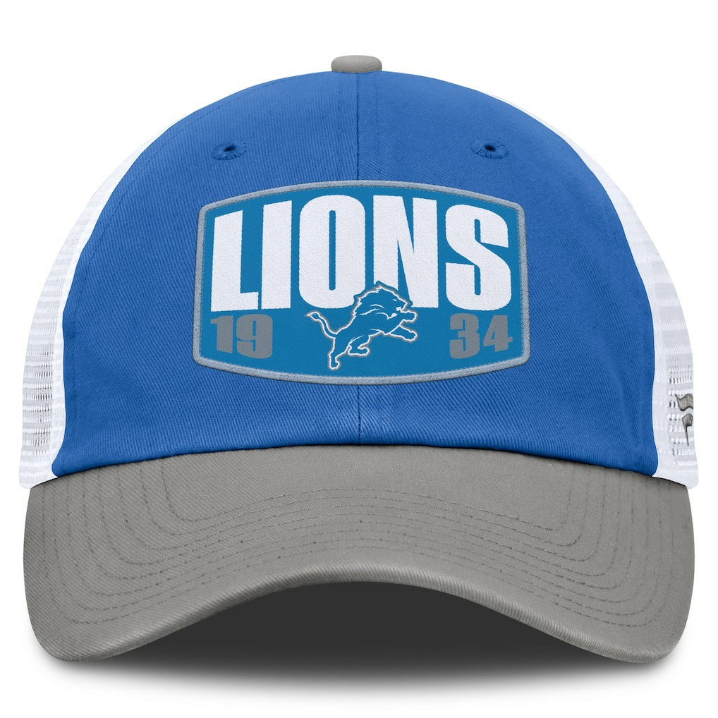 Detroit Lions Franchise Trucker Adjustable Hat - Blue/Gray online