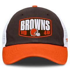 Cleveland Browns Franchise Trucker Adjustable Hat - Brown/Orange for sale