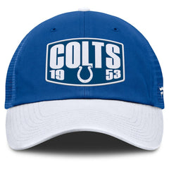 Indianapolis Colts Franchise Trucker Adjustable Hat - Royal/White online