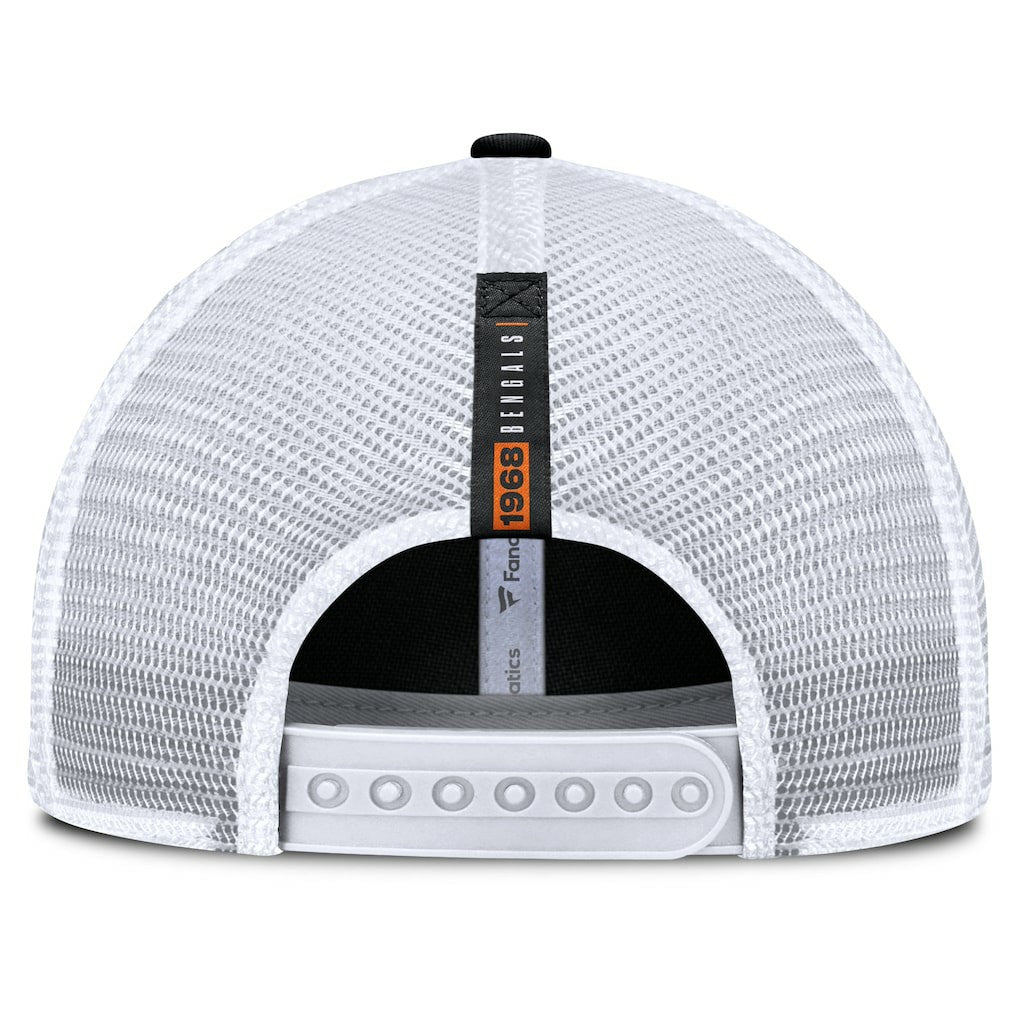Cincinnati Bengals Reverse Trucker Adjustable Hat - Black/White for sale
