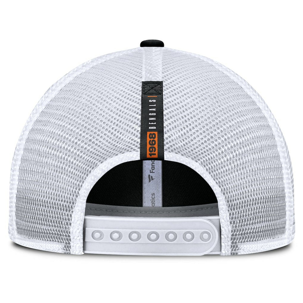 Cincinnati Bengals Reverse Trucker Adjustable Hat - Black/White for sale