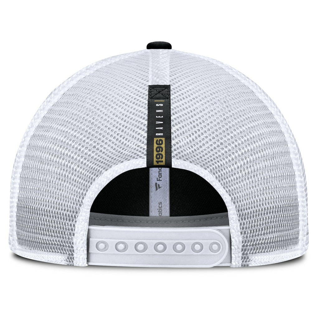 Baltimore Ravens Reverse Trucker Adjustable Hat - Black/White for sale