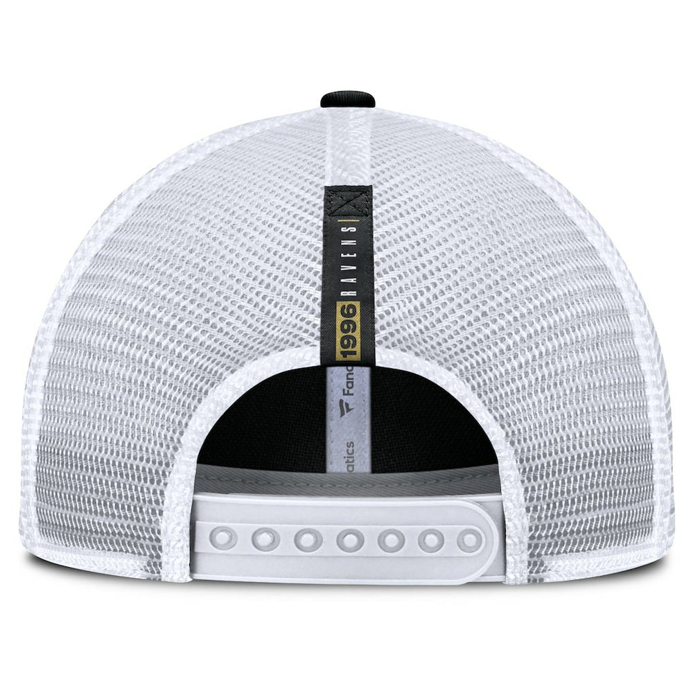 Baltimore Ravens Reverse Trucker Adjustable Hat - Black/White for sale