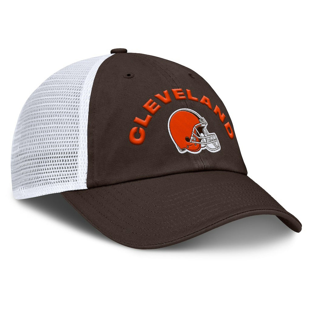 Cleveland Browns Reverse Trucker Adjustable Hat - Brown/White discount