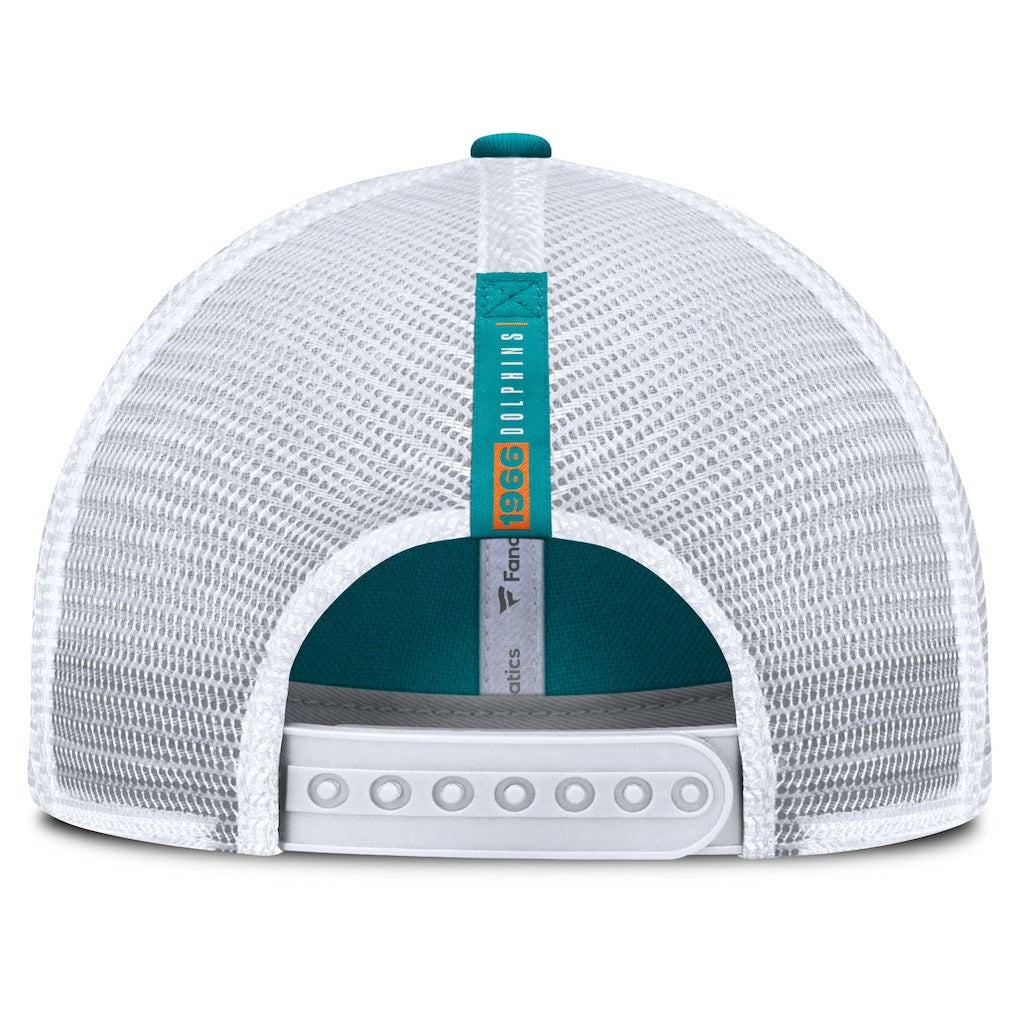 Miami Dolphins Reverse Trucker Adjustable Hat - Aqua/White for sale