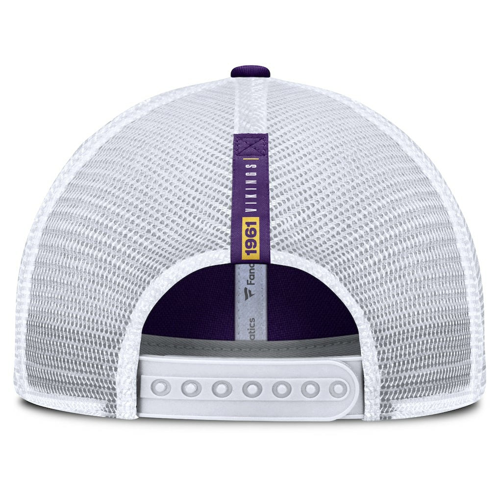 Minnesota Vikings Reverse Trucker Adjustable Hat - Purple/White cheap