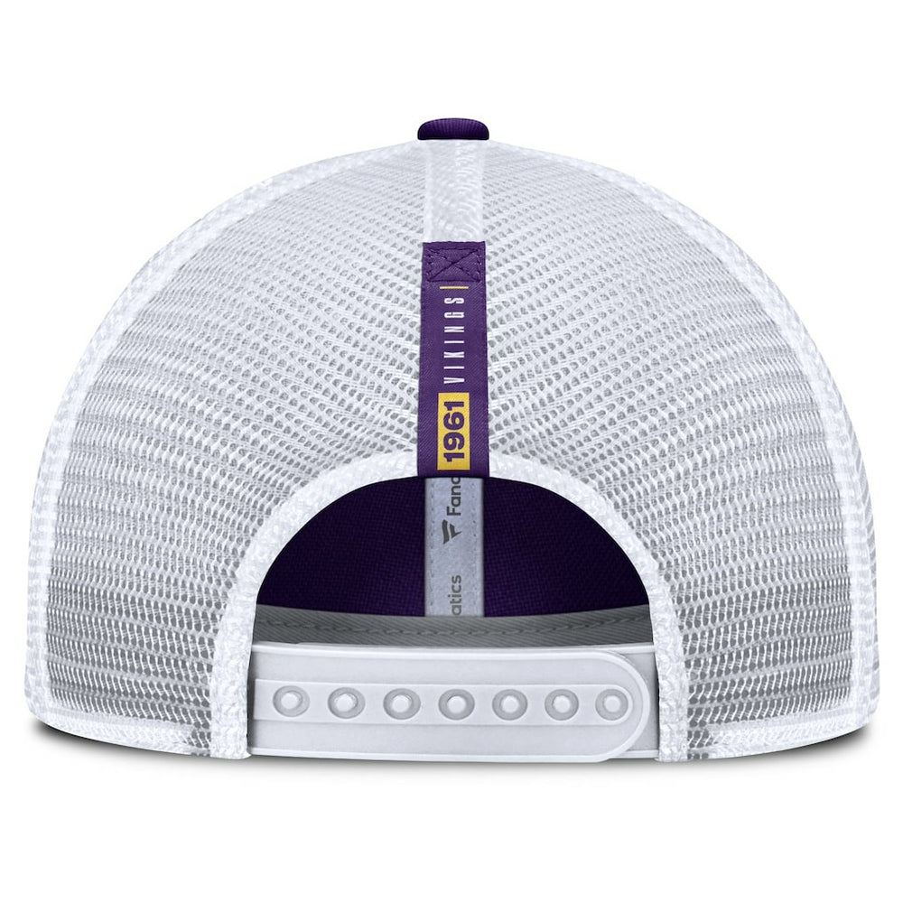 Minnesota Vikings Reverse Trucker Adjustable Hat - Purple/White cheap