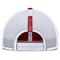 San Francisco 49ers Reverse Trucker Adjustable Hat - Scarlet/White outlet
