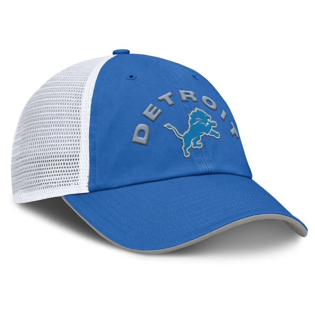 Detroit Lions Reverse Trucker Adjustable Hat - Blue/White discount