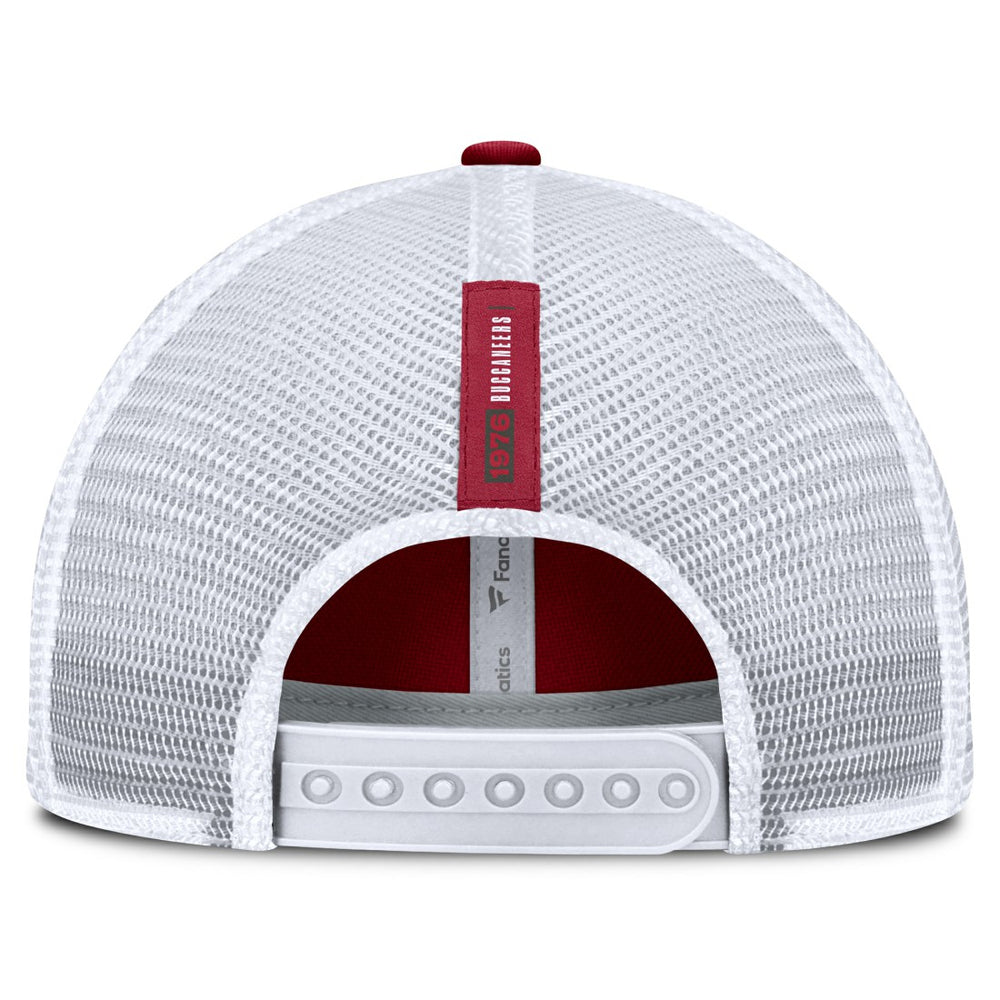 Tampa Bay Buccaneers Reverse Trucker Adjustable Hat - Red/White for sale