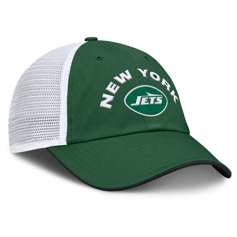 New York Jets Reverse Trucker Adjustable Hat - Green/White outlet