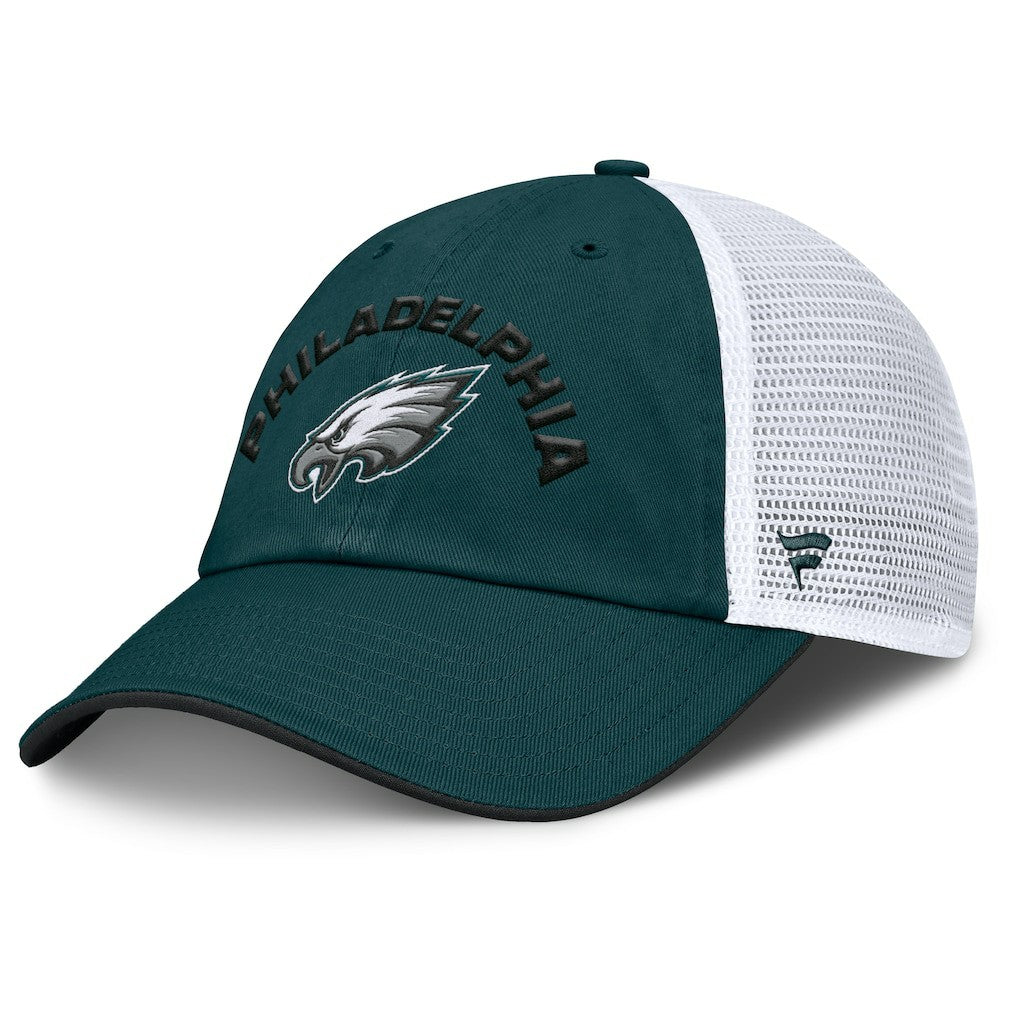 Philadelphia Eagles Reverse Trucker Adjustable Hat - Midnight Green/White discount