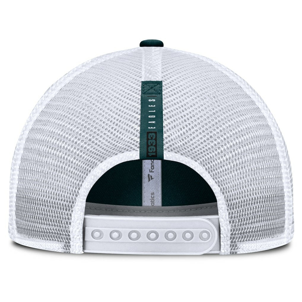 Philadelphia Eagles Reverse Trucker Adjustable Hat - Midnight Green/White discount