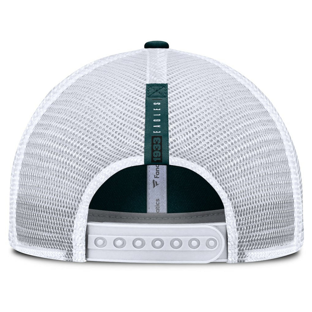 Philadelphia Eagles Reverse Trucker Adjustable Hat - Midnight Green/White discount